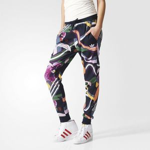 Adidas Originals Floral Burst Crepe Cuffed Joggers